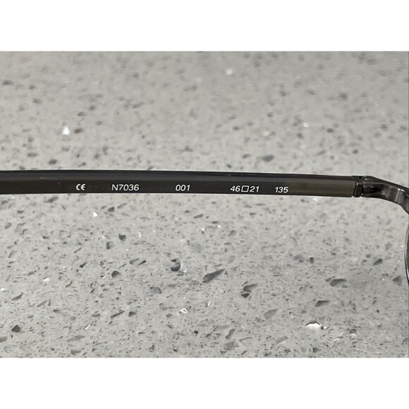 Nautica Eyeglasses Frames ONLY N7036 001 Brown Round Full Rim 46-21-135 - Picture 8 of 12